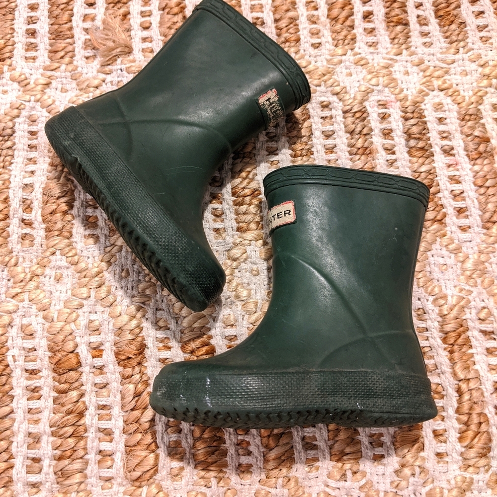 Hunter toddler hunter green rain boots